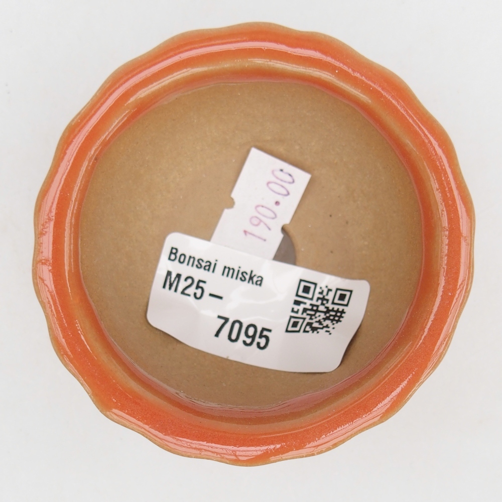 Ciotola bonsai in ceramica 26 x 26 x 8 cm, colore rosso