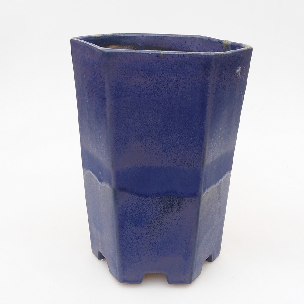 Ciotola bonsai in ceramica 13 x 11,5 x 17 cm, colore blu