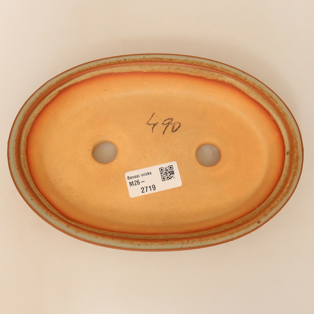 Ciotola in ceramica  21 x 14,5 x 3,5 cm, colore beige