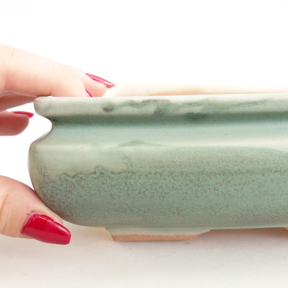 Ciotola bonsai in ceramica 26 x 26 x 8 cm, colore rosso