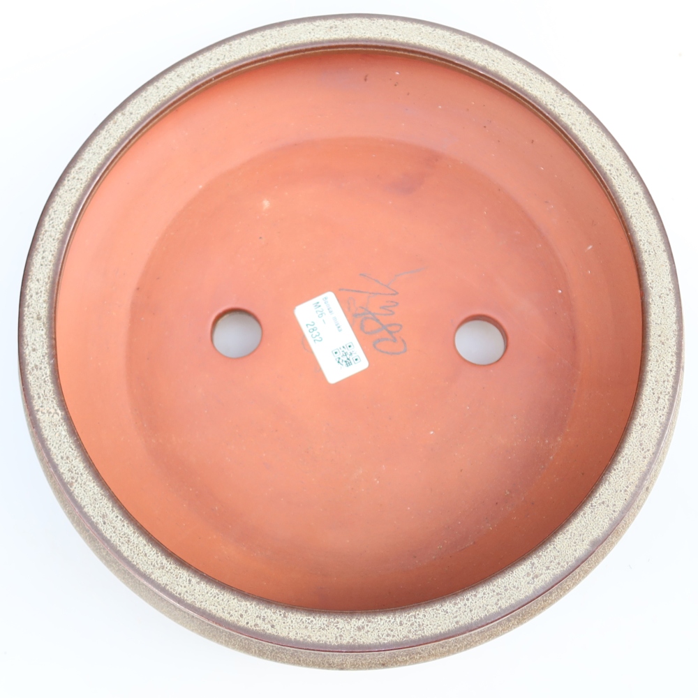 Ciotola in ceramica  27 x 27 x 7,5 cm, colore marrone