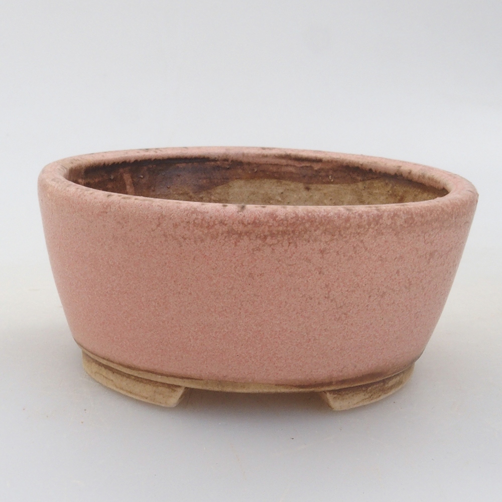 Ciotola per bonsai in ceramica 10 x 8,5 x 4 cm, marrone