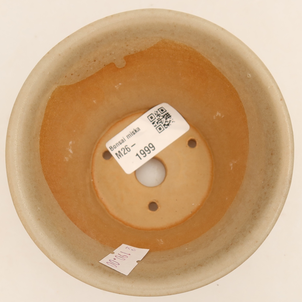 Vaso da bonsai in ceramica 11 x 11 x 7 cm, colore grigio