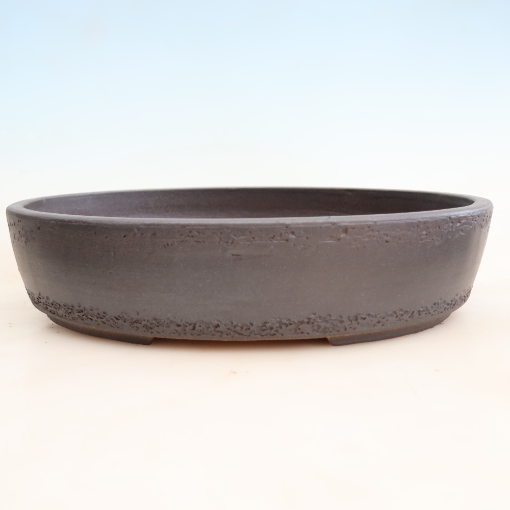 Vaso da bonsai in ceramica 37,5 x 30,5 x 8 cm, colore marrone