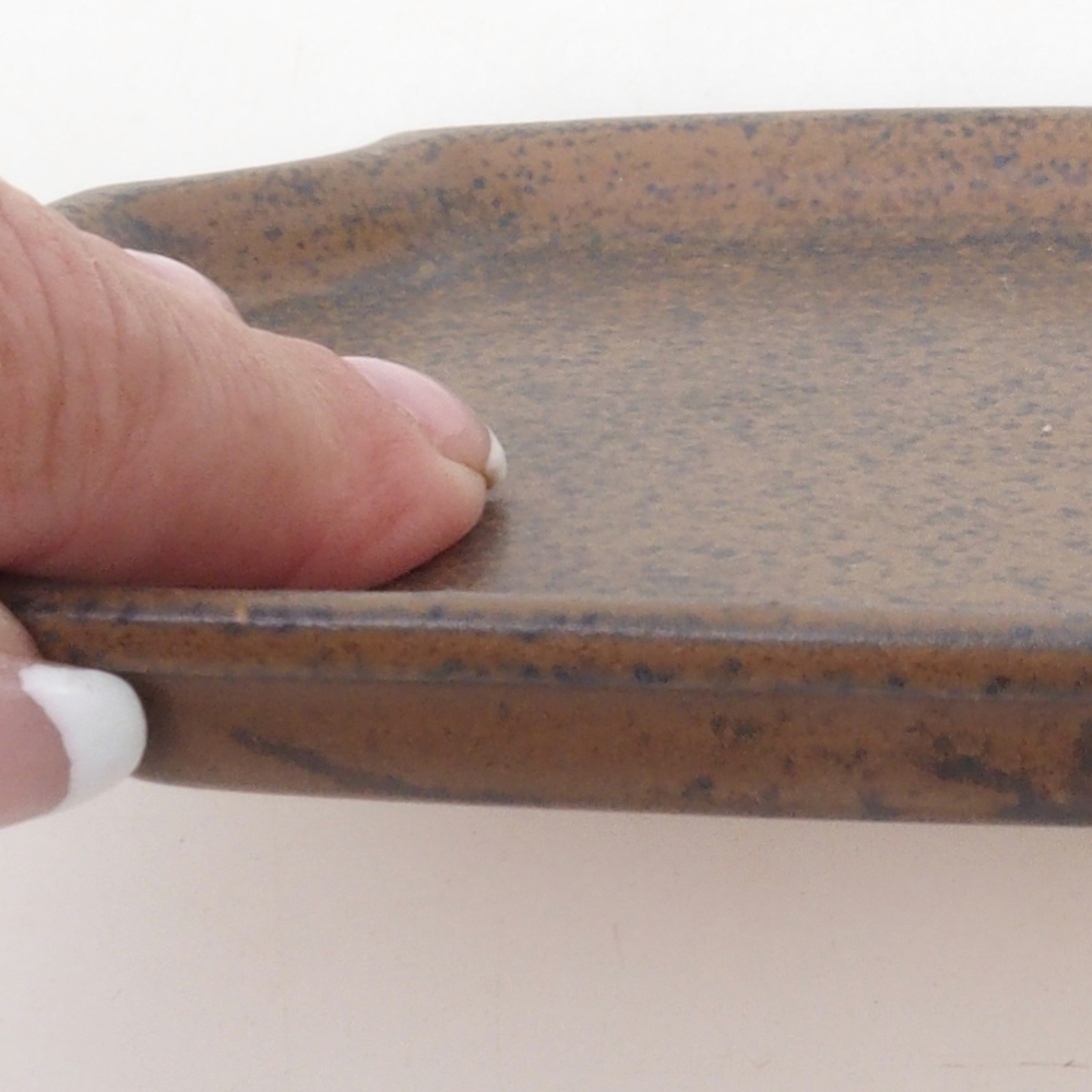 Ciotola in ceramica H03 - 17 x 12,5 x 1 cm - marrone