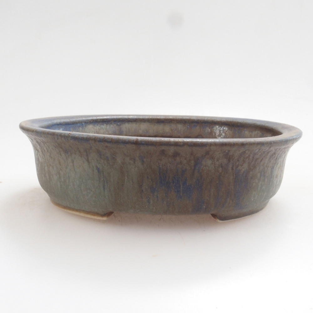 Ciotola per bonsai in ceramica 10 x 8,5 x 4 cm, marrone