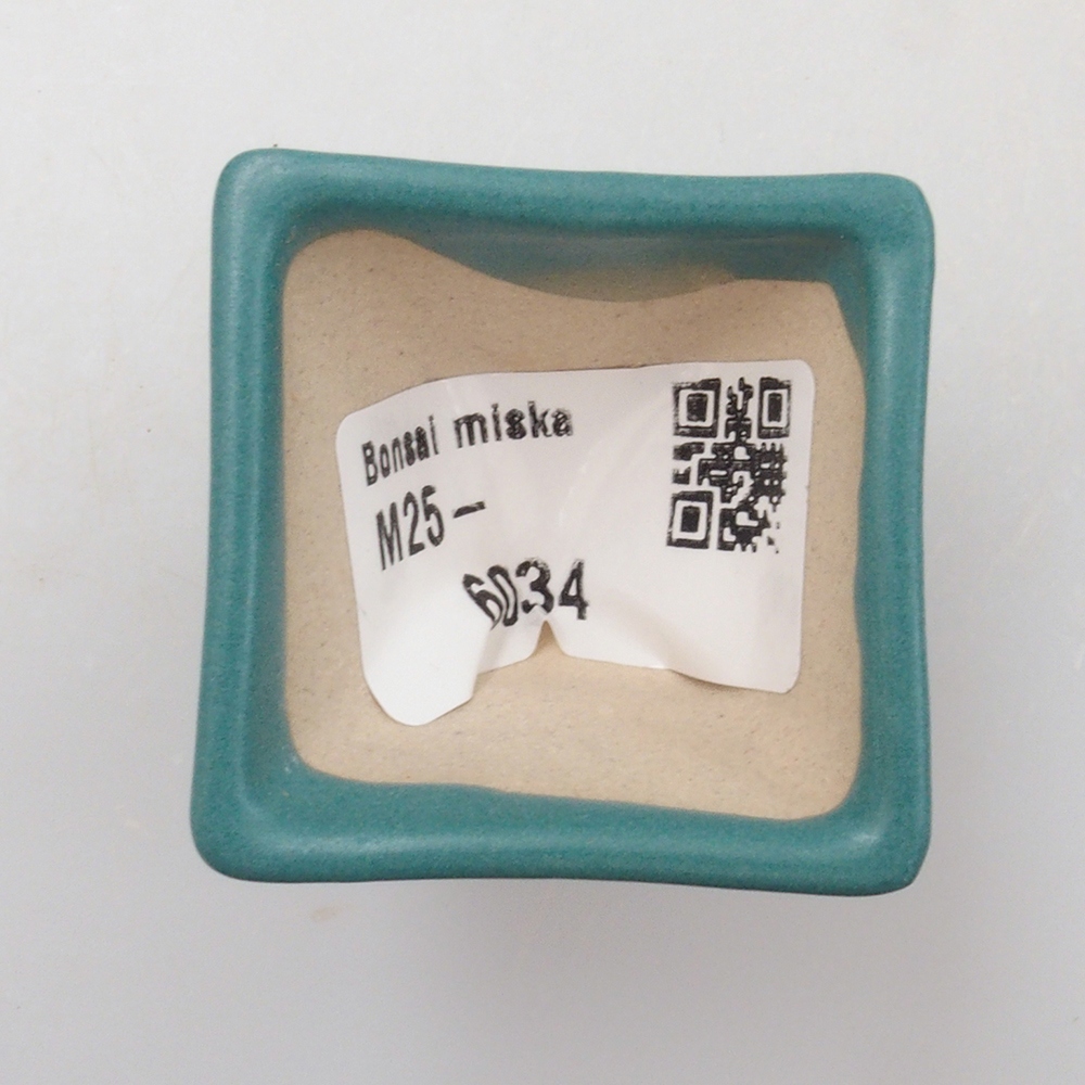 Ciotola bonsai in ceramica 6,5 x 5,5 x 4 cm, colore blu