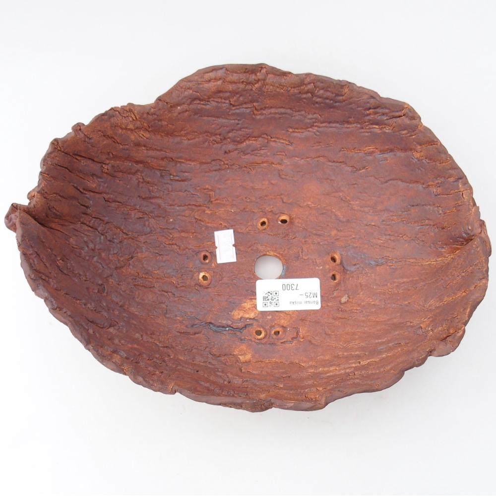 Conchiglia in ceramica 26,5 x 21 x 9,5 cm , colore marrone