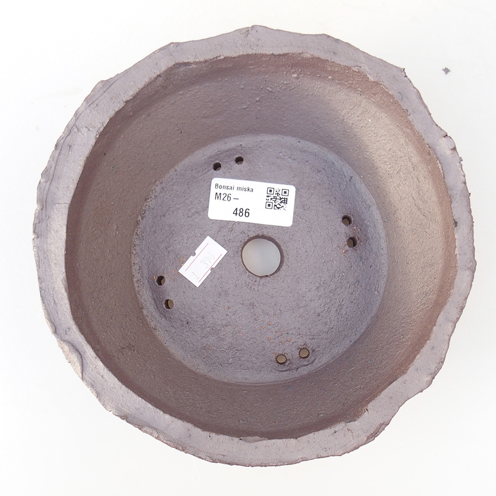 Ciotola bonsai in ceramica 18 x 18 x 6 cm, colore metallo