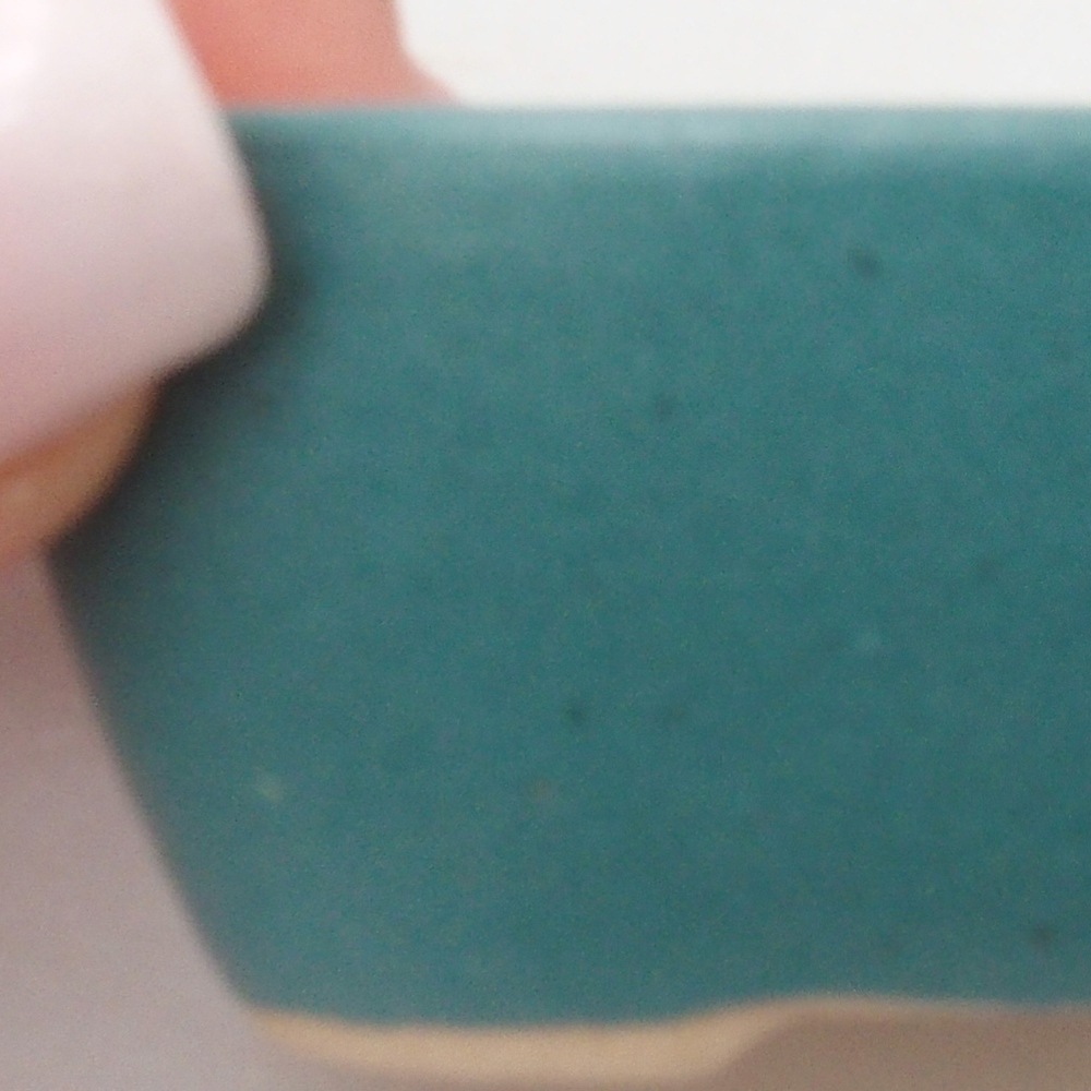 Ciotola bonsai in ceramica 6,5 x 5,5 x 4 cm, colore blu