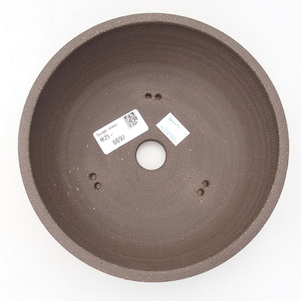 Ciotola per bonsai in ceramica 18,5 x 18,5 x 6 cm, marrone