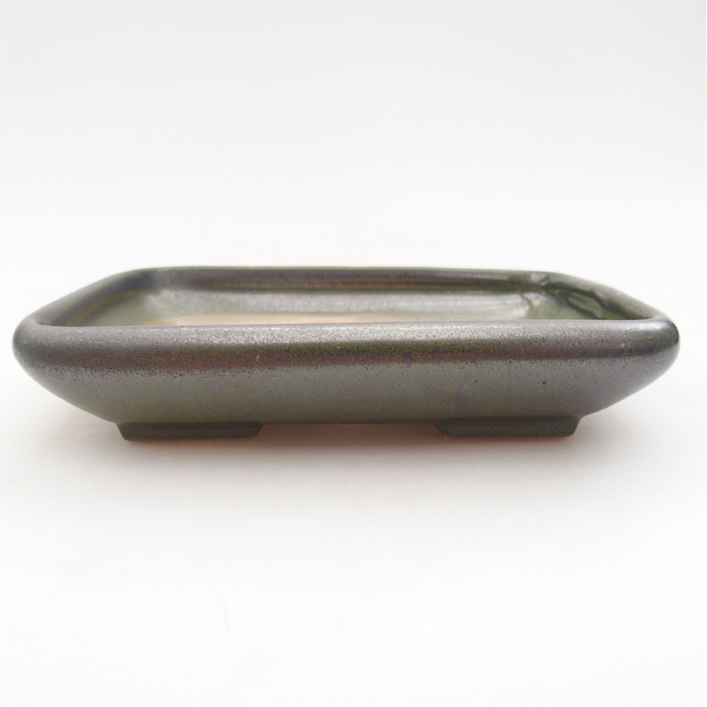 Ciotola bonsai in ceramica 17 x 14 x 3,5 cm, verde