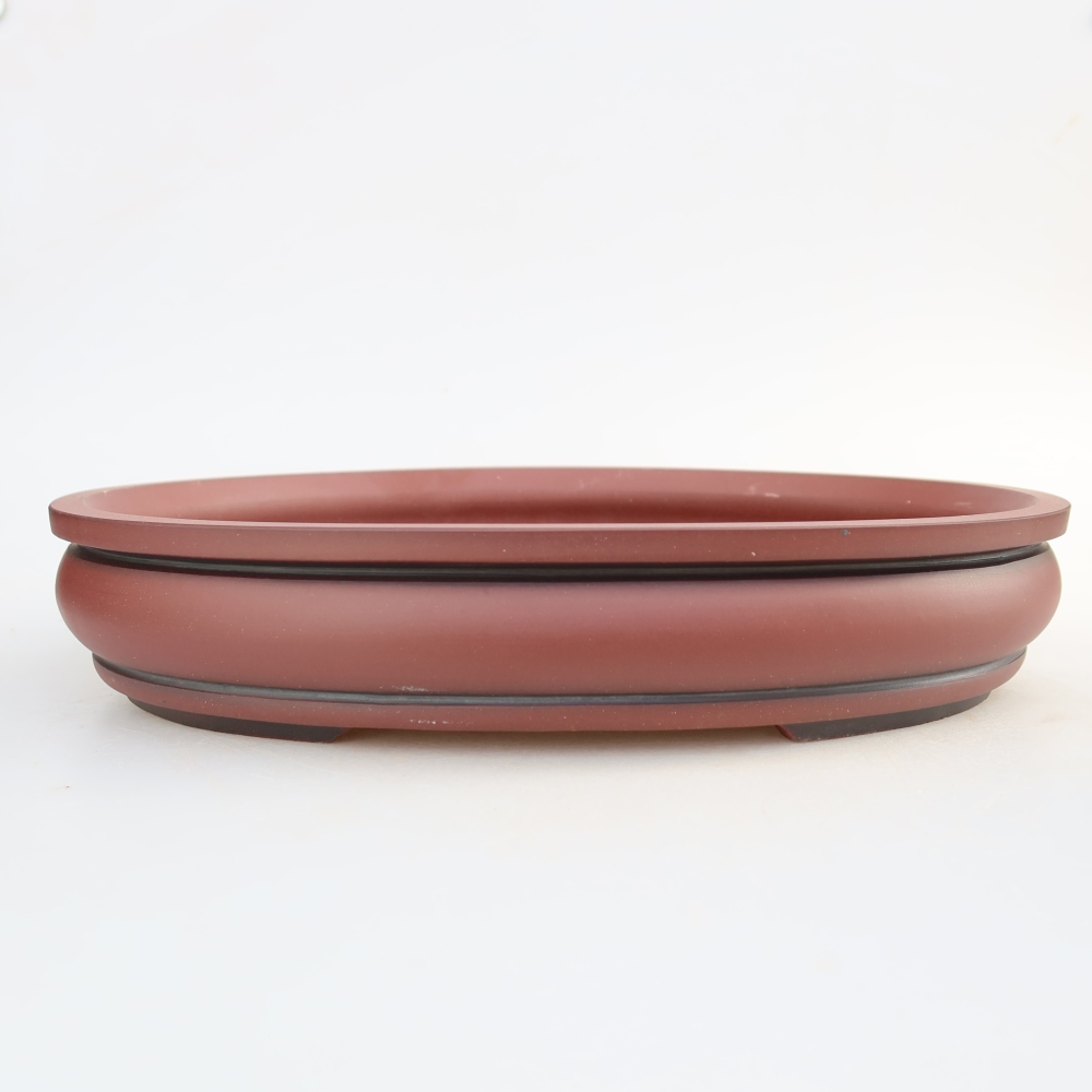 Ciotola in ceramica  31 x 23,5 x 5,5 cm, colore mattone