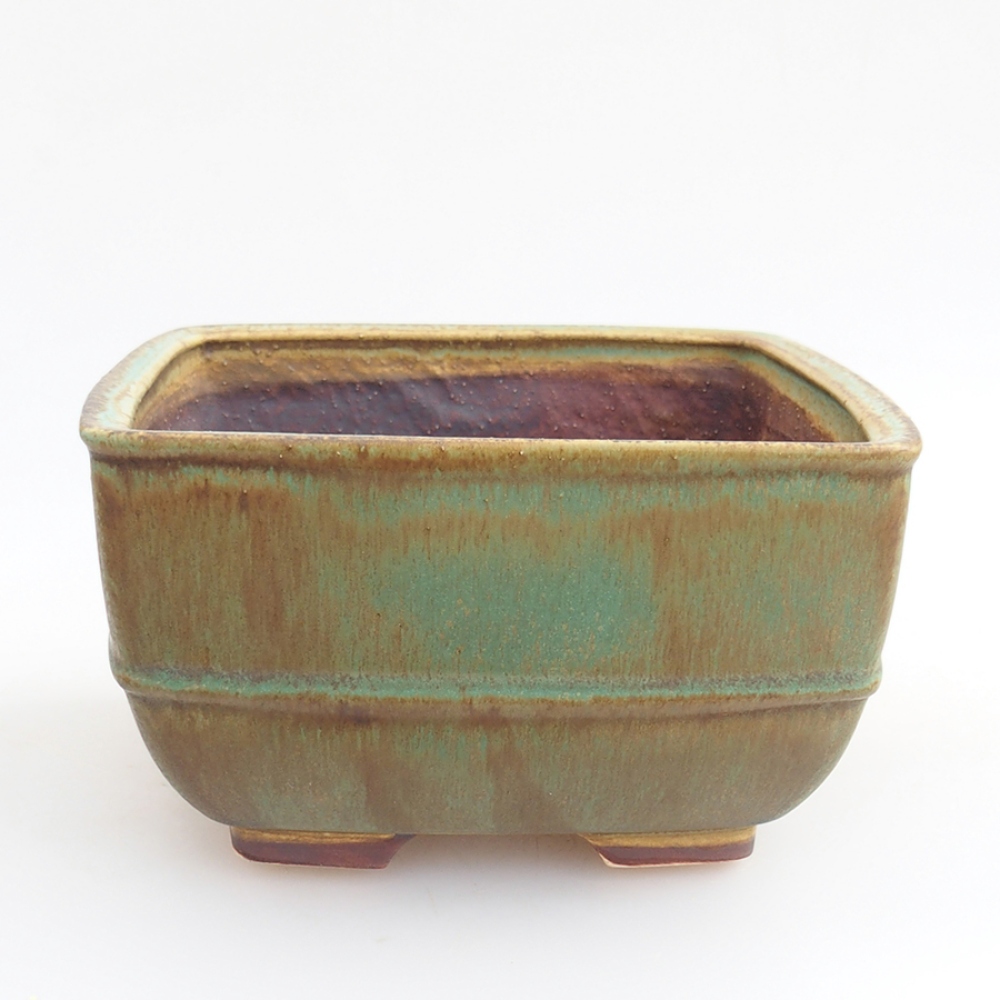 Ciotola bonsai in ceramica 10,5 x 10,5 x 7 cm, rosa