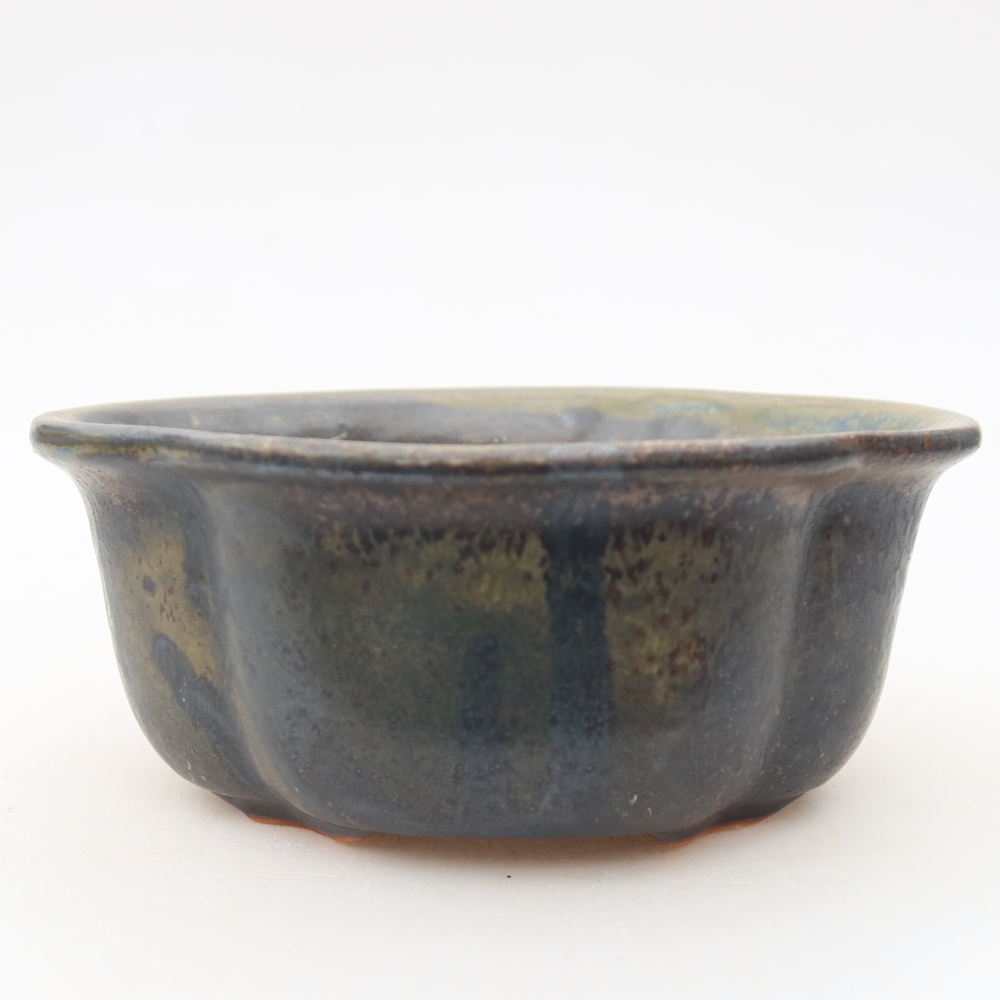 Vaso da bonsai in ceramica 13,5 x 11 x 6 cm, colore marrone