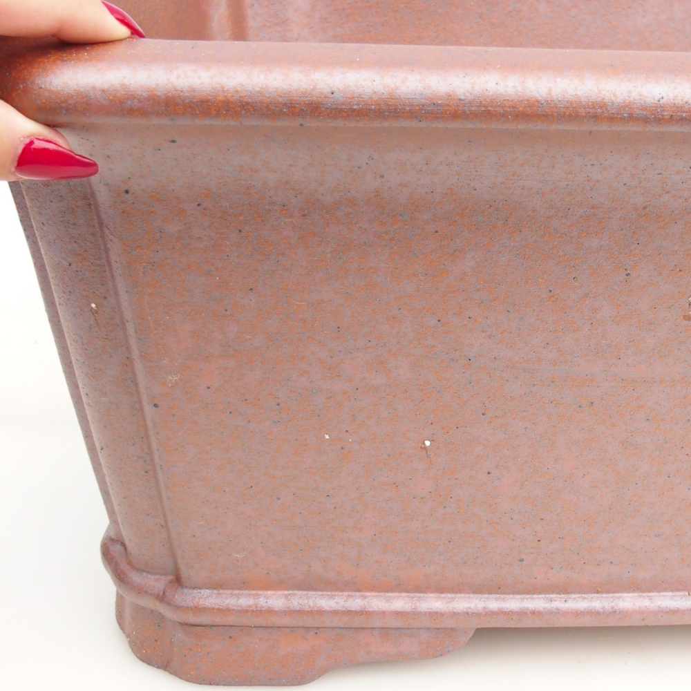 Ciotola bonsai in ceramica 51,5 x 37,5 x 20 cm , colore metallo - SOLO RITIRO PERSONALE o trasporto su pallet