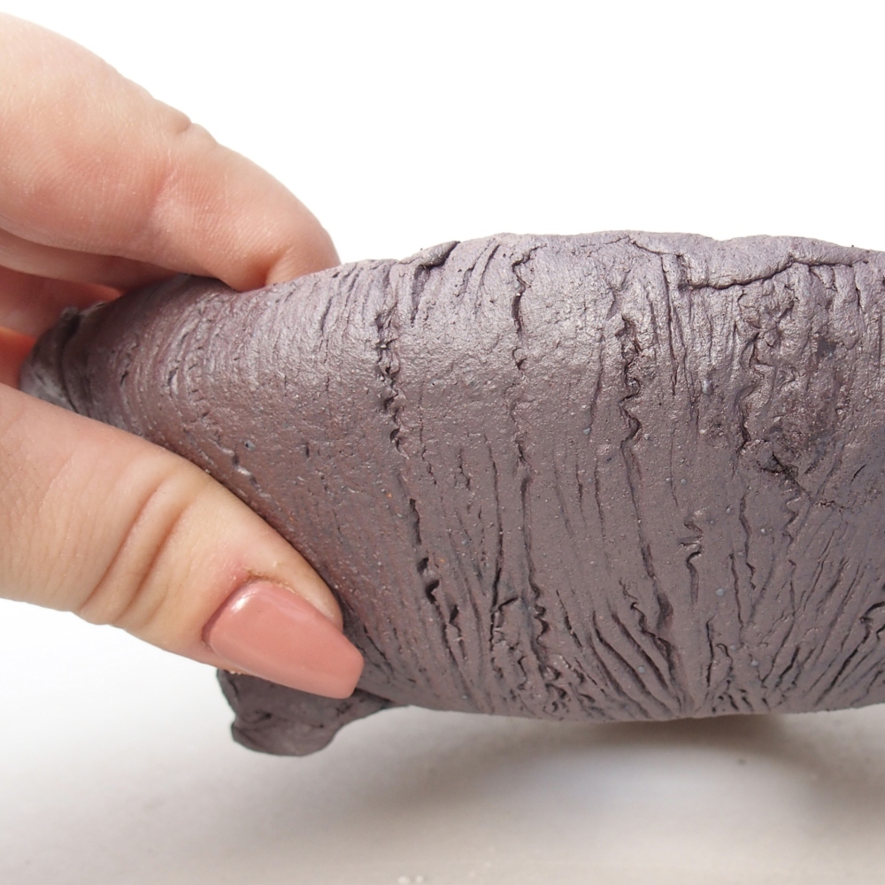 Ciotola bonsai in ceramica 18 x 17 x 5,5 cm, colore metallo