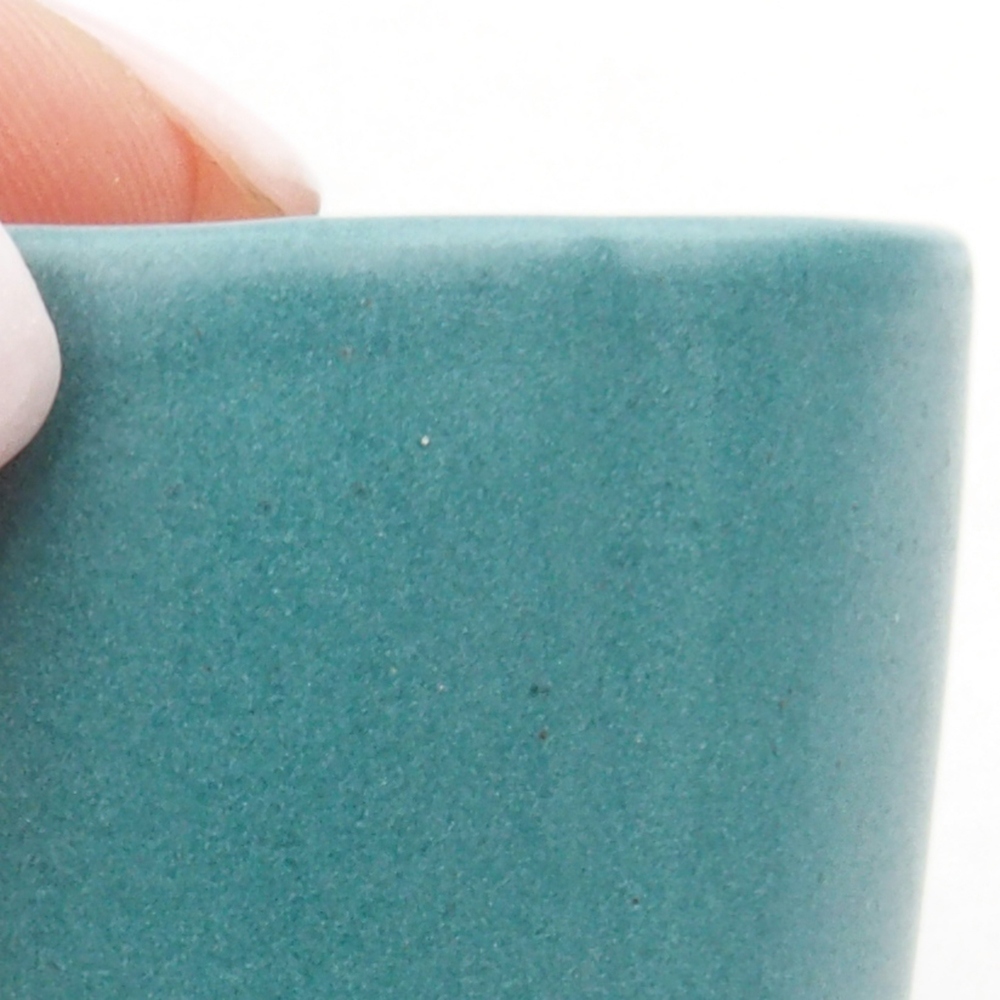 Ciotola bonsai in ceramica 6,5 x 5,5 x 4 cm, colore blu