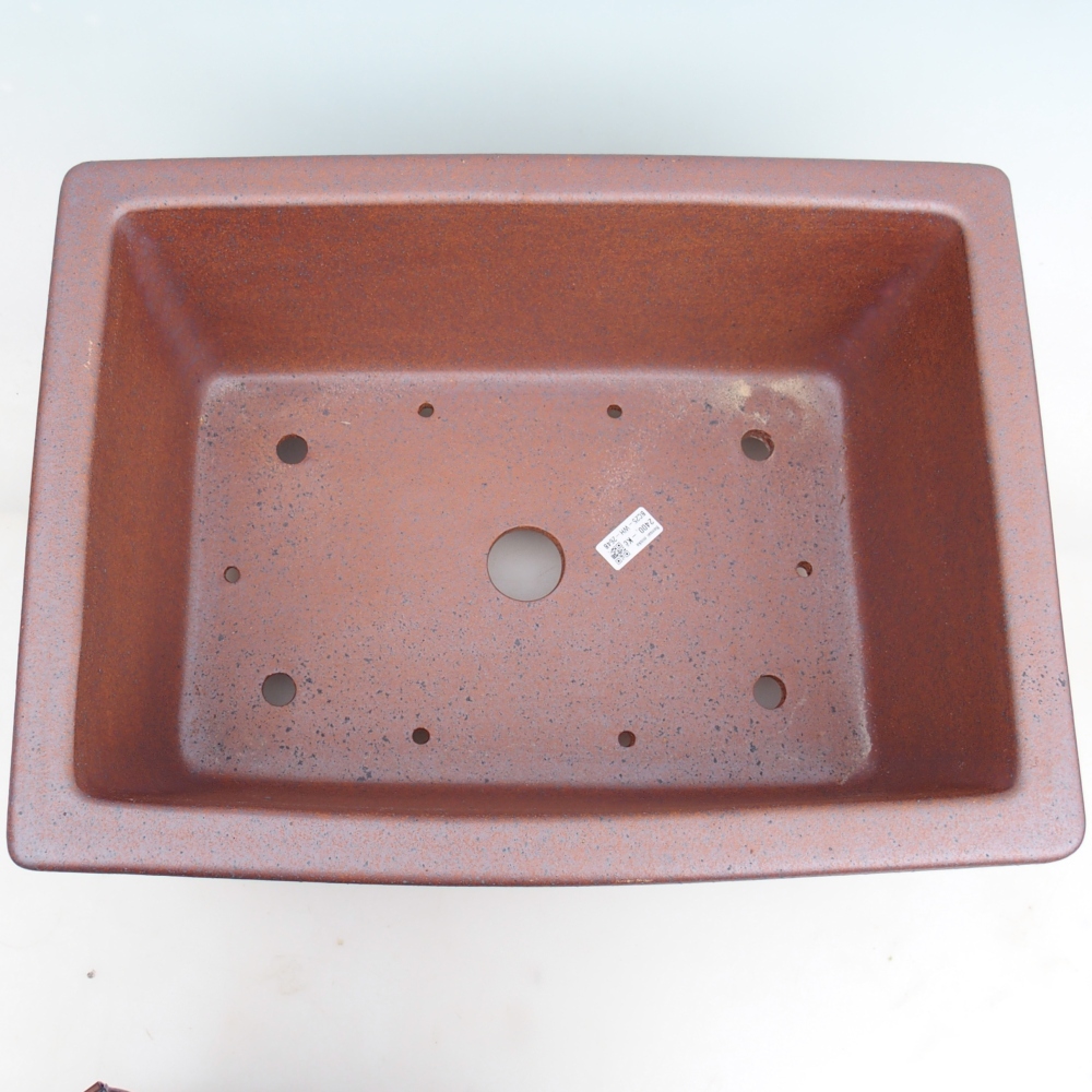 Ciotola bonsai in ceramica 51 x 38 x 21 cm, colore metallo - SOLO RITIRO PERSONALE o trasporto su pallet