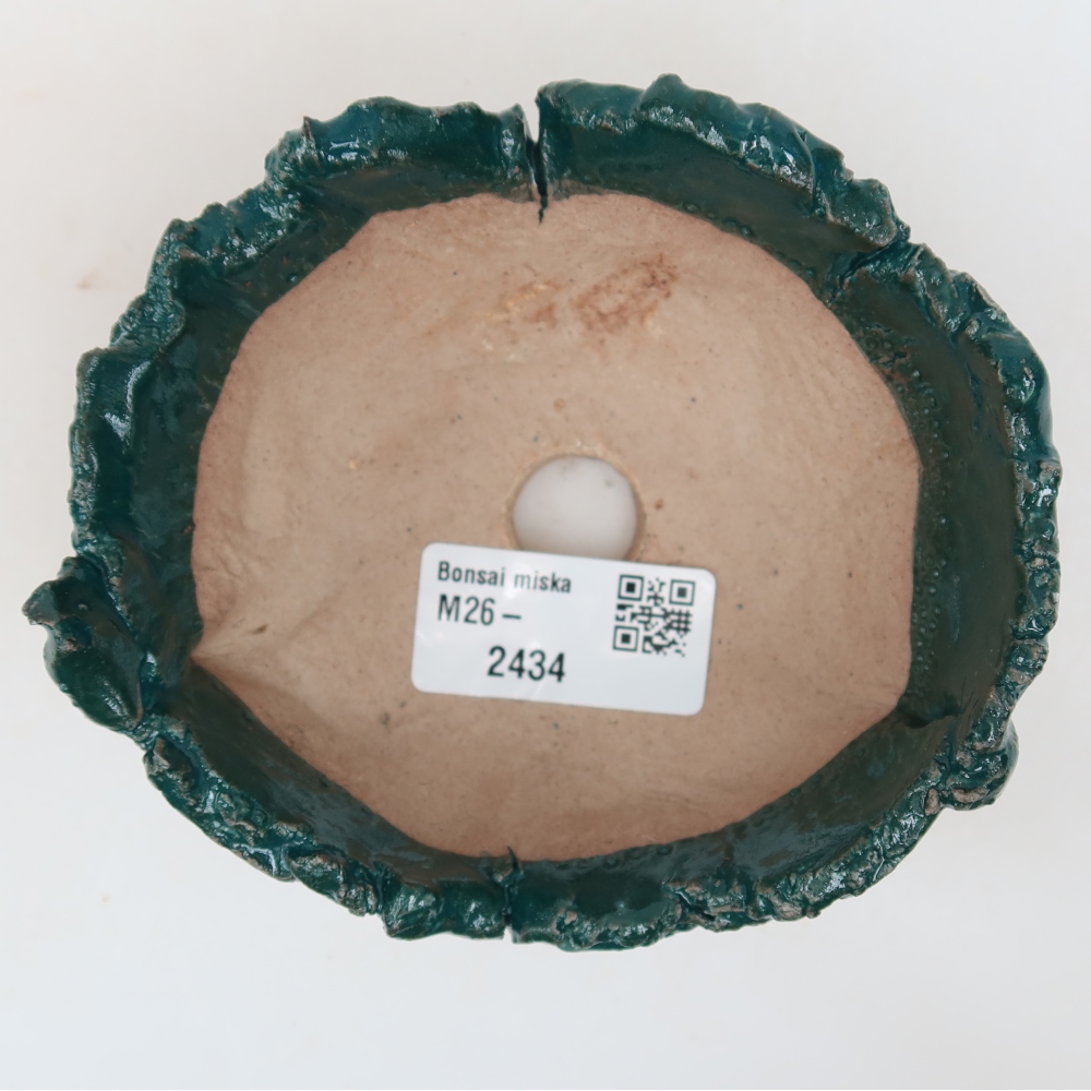 Guscio in ceramica  10,5 x 10 x 5,5 cm, colore verde