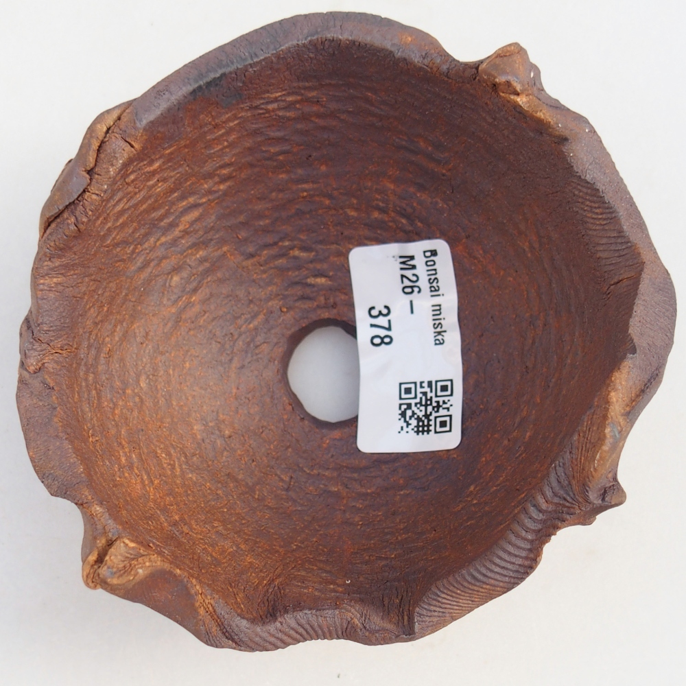 Conchiglia in ceramica 11 x 10 x 6,5 cm , colore marrone