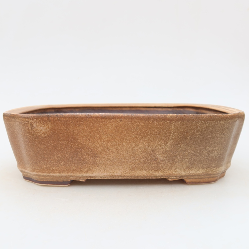 Vaso da bonsai in ceramica 21,5 x 18 x 6 cm, colore rosa
