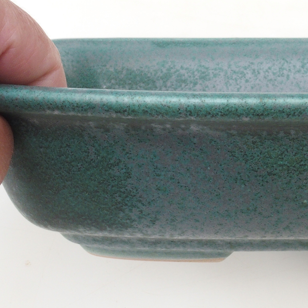 Ciotola per bonsai H08 - 25 x 19,5 x 6 cm - verde