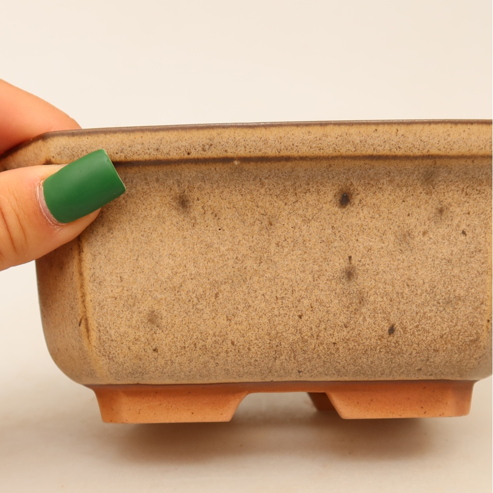 Ciotola in ceramica  15 x 12 x 7 cm, colore marrone