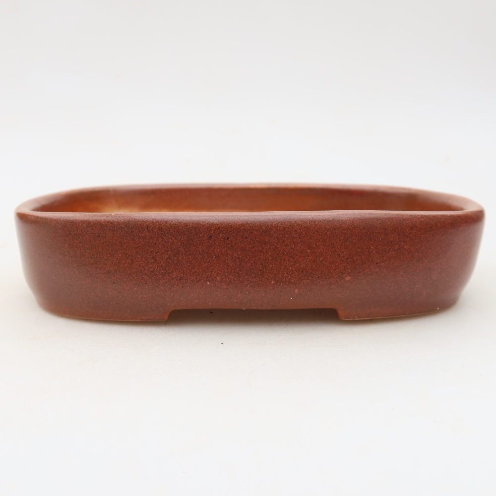 Vaso da bonsai in ceramica 16 x 11 x 3,5 cm, colore bordeaux