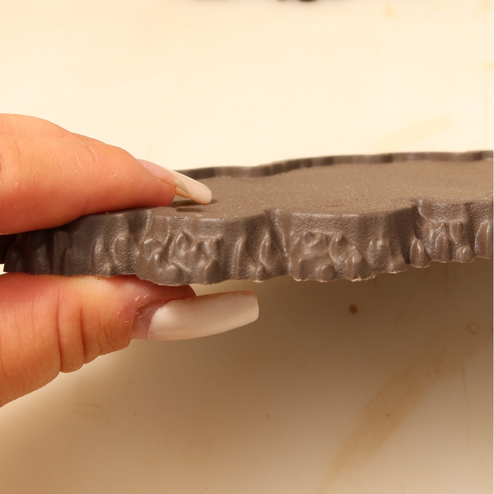 Base in plastica per bonsai 22,5 x 12 x 1 cm, colore marrone
