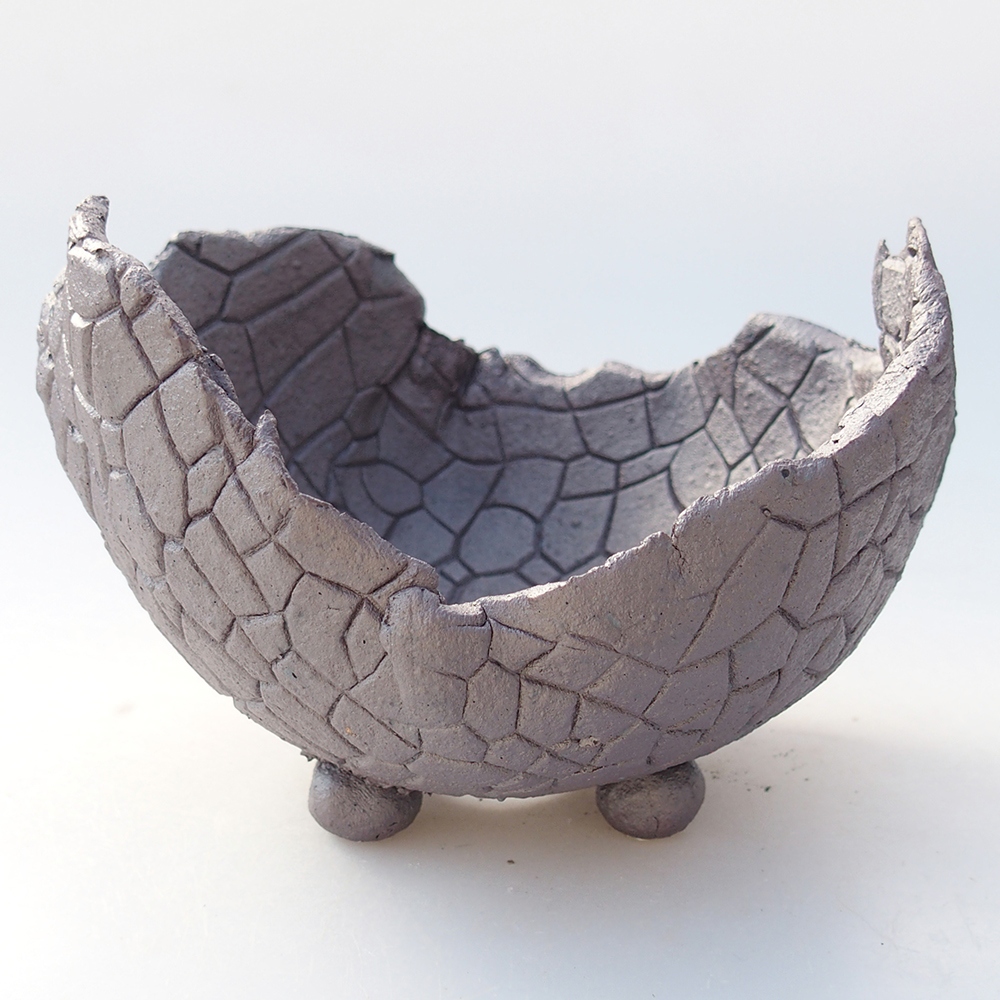 Conchiglia in ceramica 13 x 13 x 10 cm , colore metallizzato