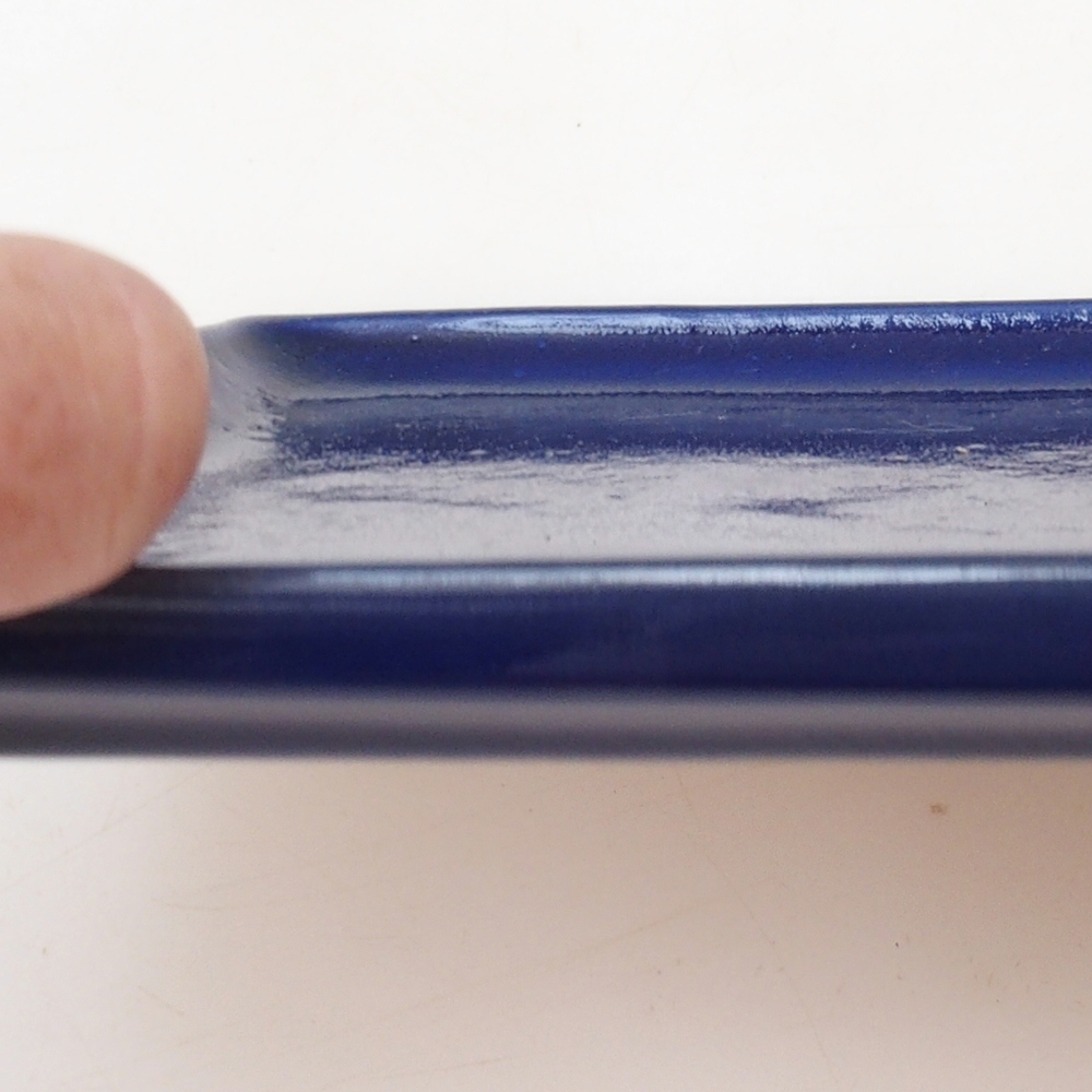Sottovaso bonsai rettangolo 22,5 x 17 x 1,5 cm - blu