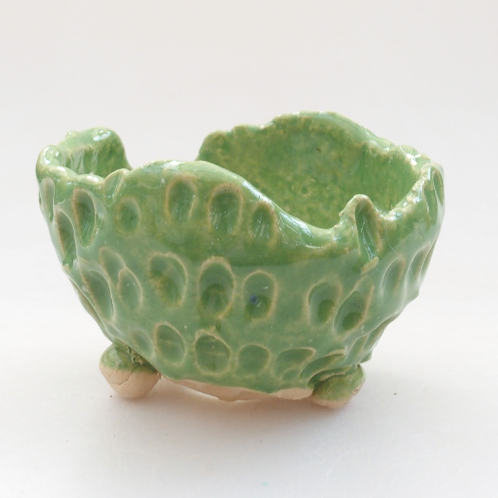 Conchiglia in ceramica 7 x 7 x 5 cm , colore verde