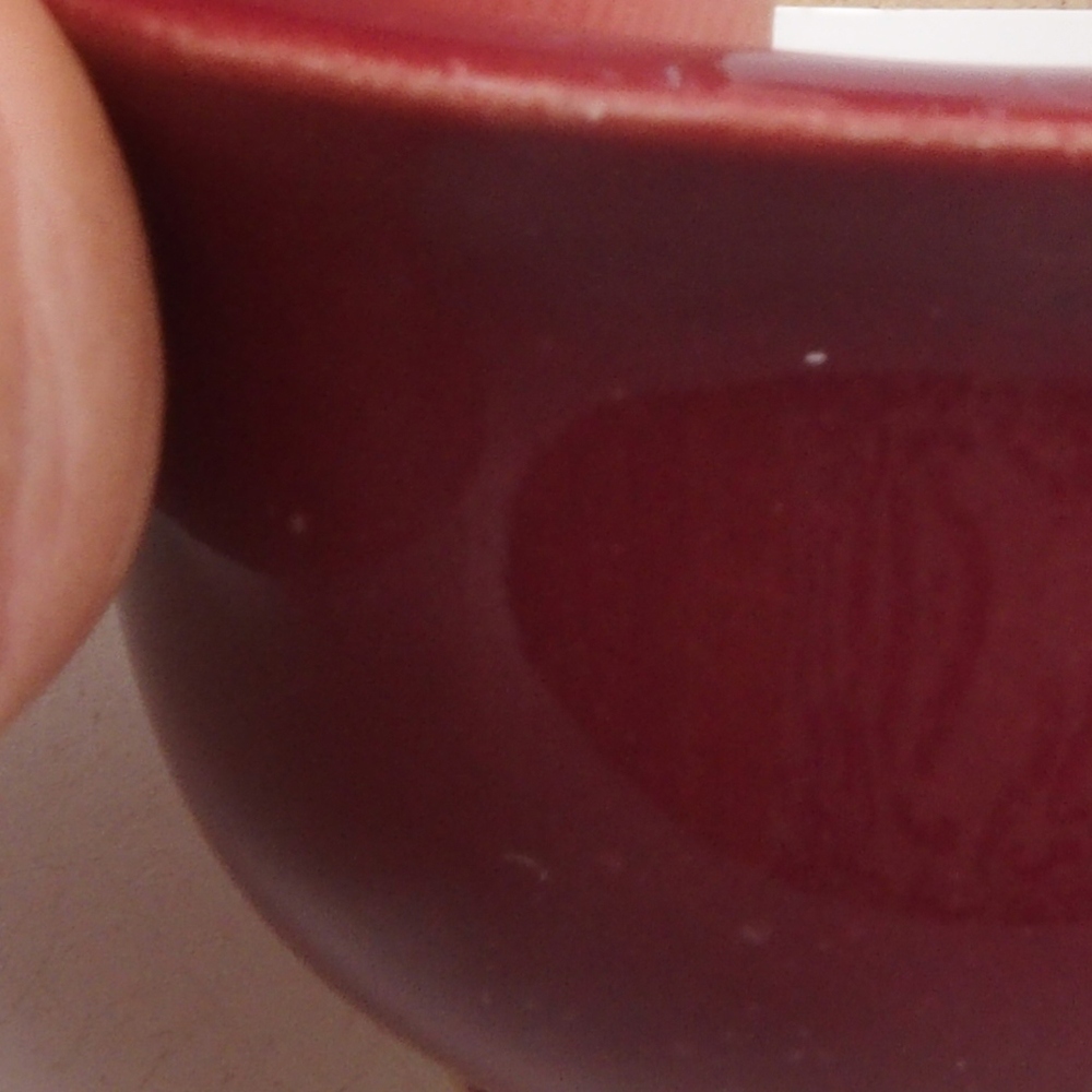 Ciotola per mini bonsai 4,5 x 4,5 x 2,5 cm, bordeaux