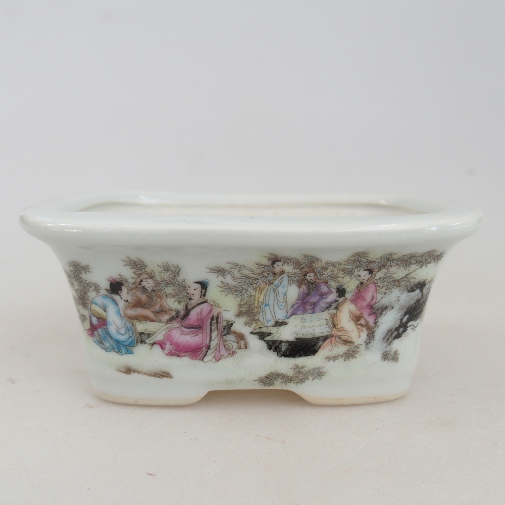 Mini bonsai 10 x 7,5 x 4 cm, colore bianco