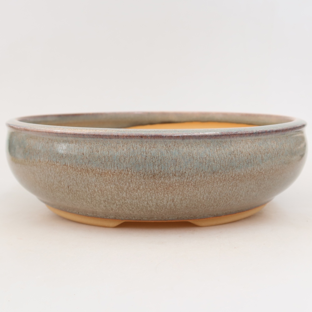 Vaso da bonsai in ceramica 27 x 27 x 7,5 cm, colore grigio