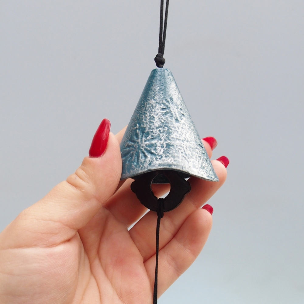 Campana in metallo, colore blu