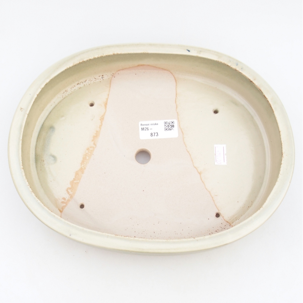 Ciotola bonsai in ceramica 26,5 x 21 x 5 cm, verde