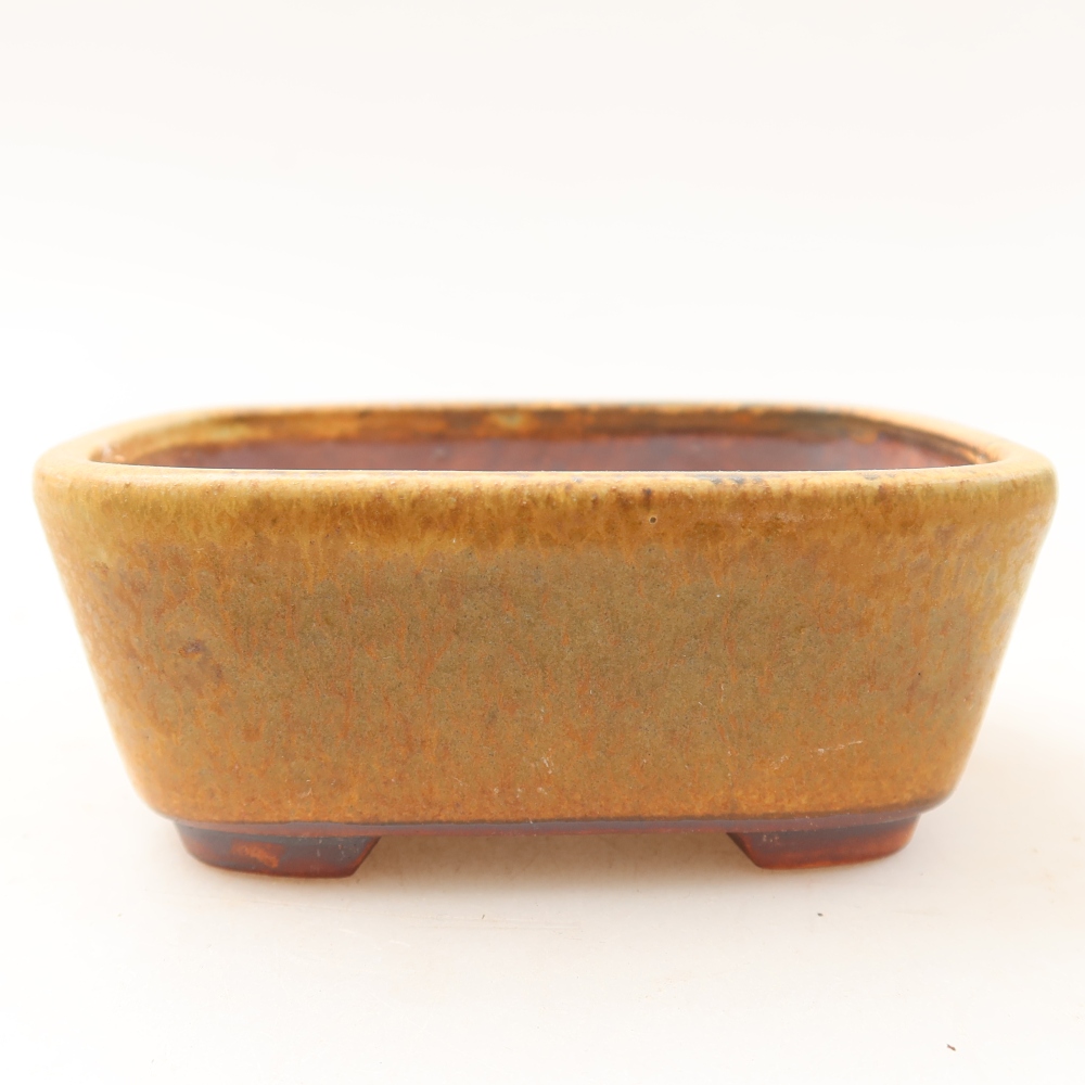 Ciotola per bonsai in ceramica 10 x 8,5 x 4 cm, verde