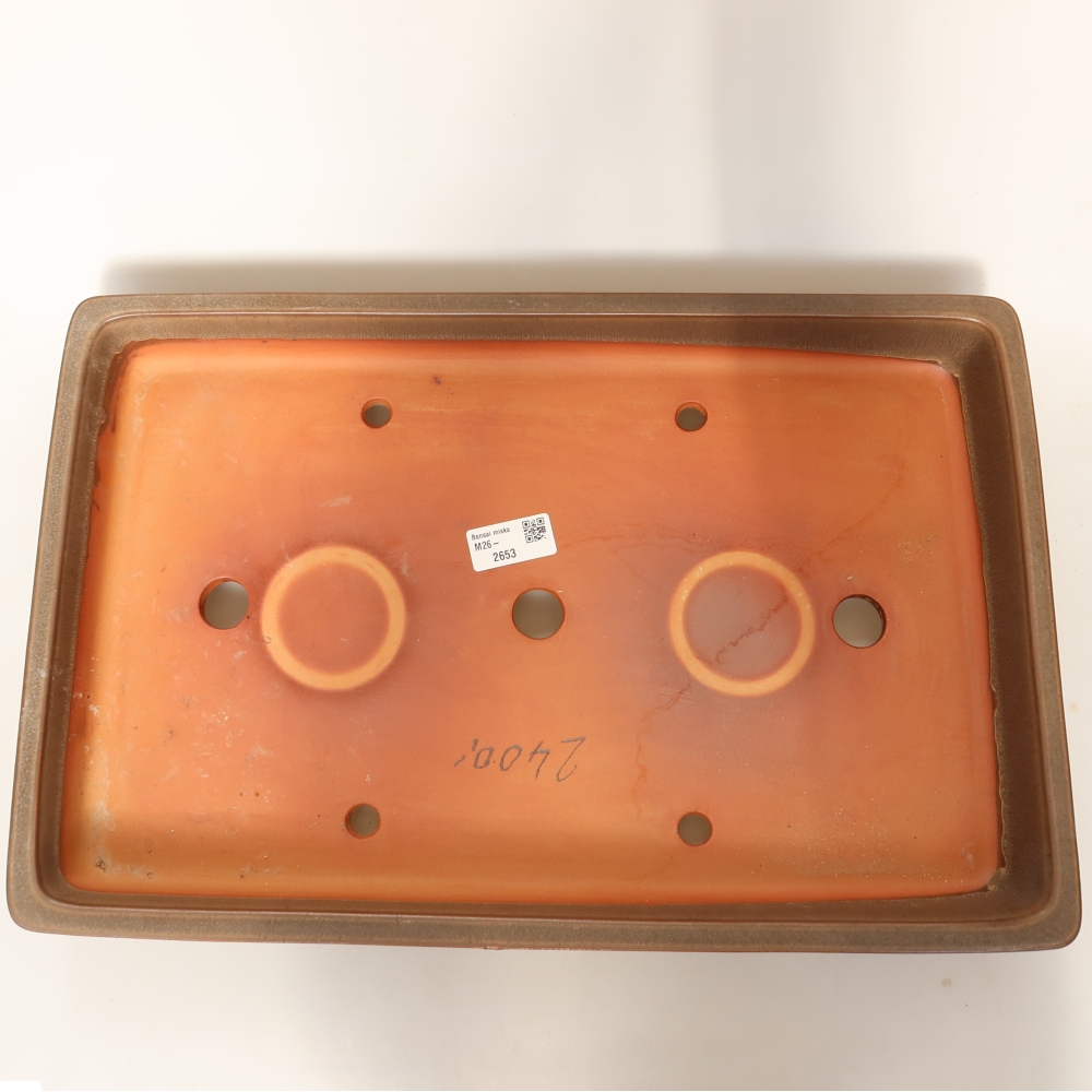 Ciotola in ceramica  45 x 29 x 6,5 cm, colore marrone