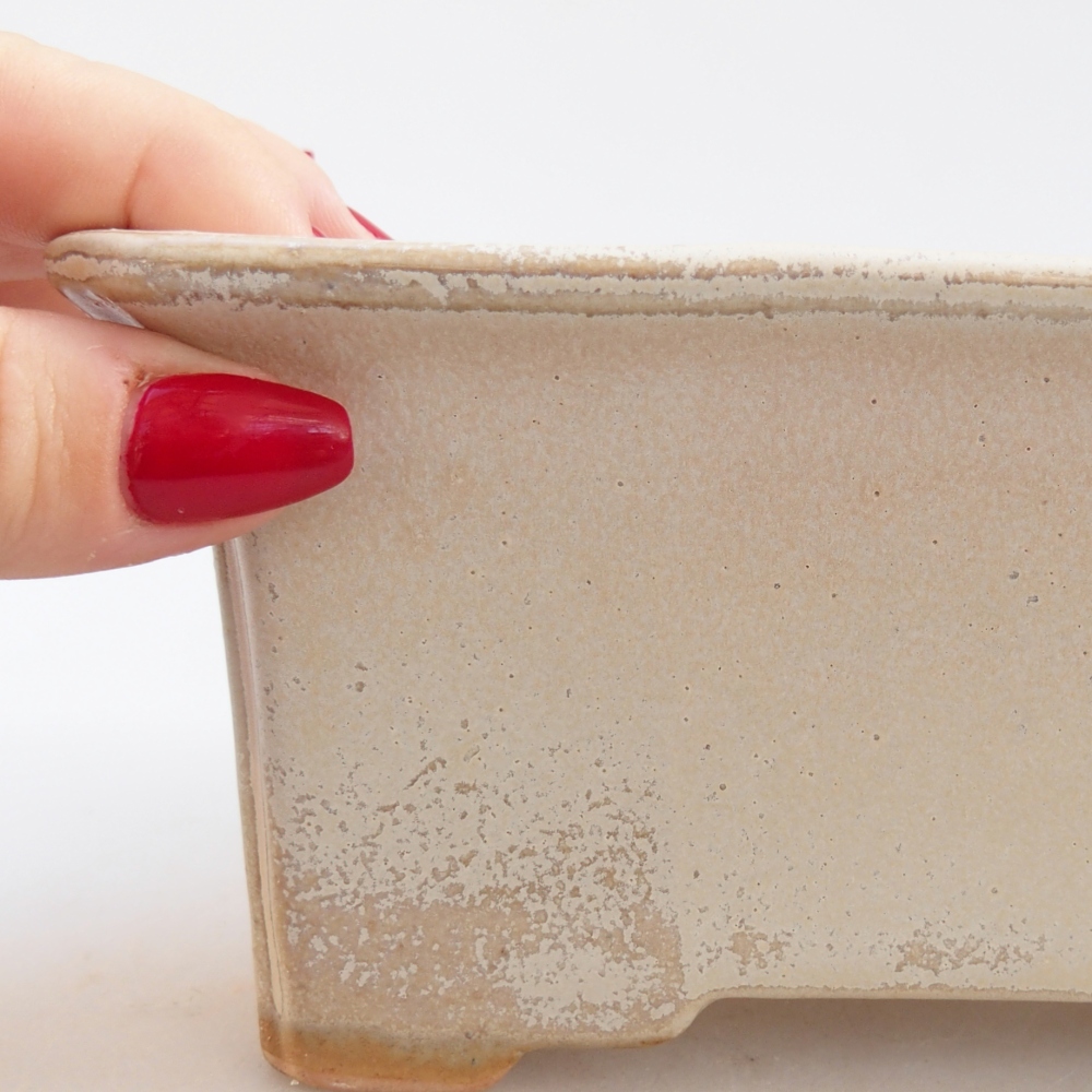 Ciotola bonsai in ceramica 26 x 26 x 8 cm, colore rosso