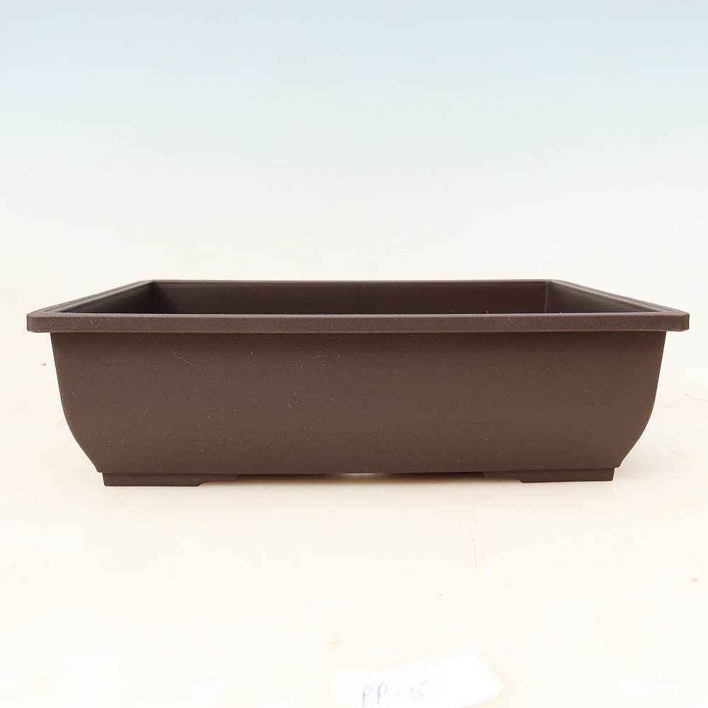 Vaso per bonsai in plastica MP-5 - 28 x 21 x 8 cm, colore marrone