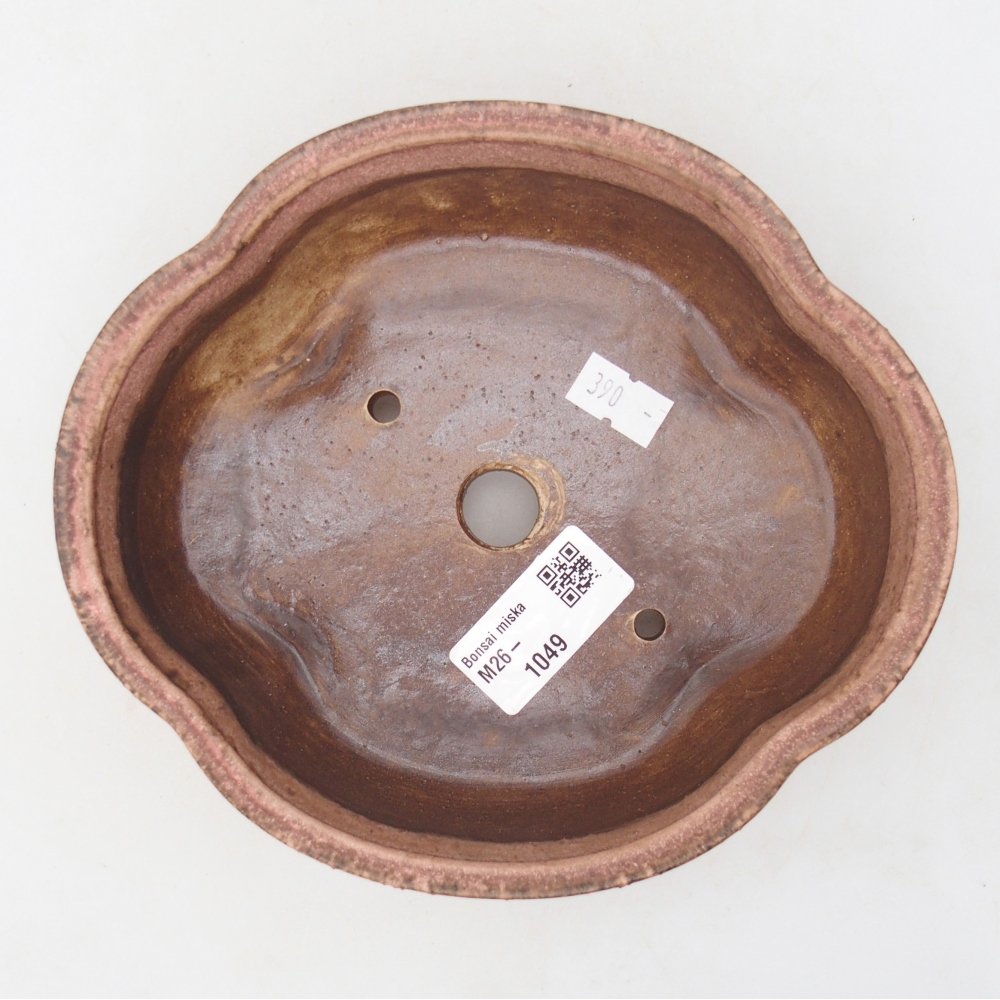 Ciotola bonsai in ceramica 17 x 15,5 x 5,5 cm, rosa