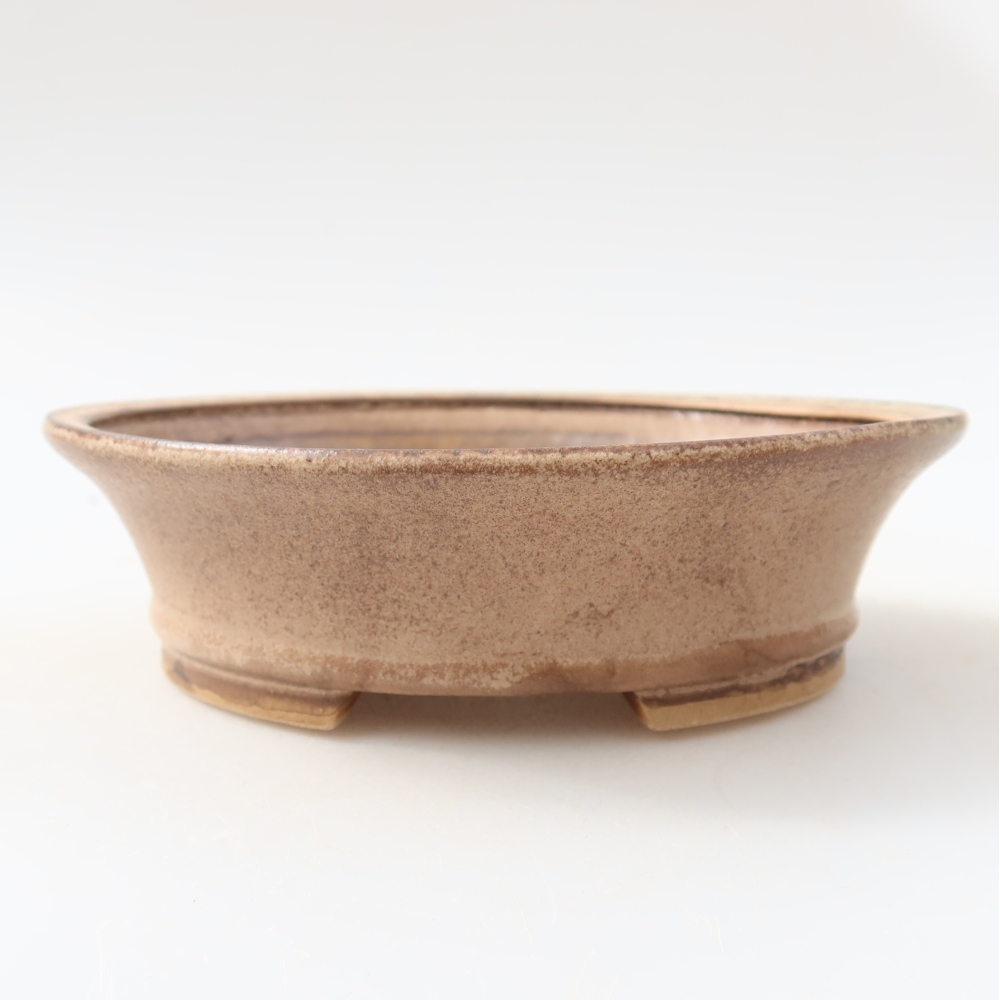 Vaso da bonsai in ceramica 14,5 x 13 x 4 cm, colore rosa