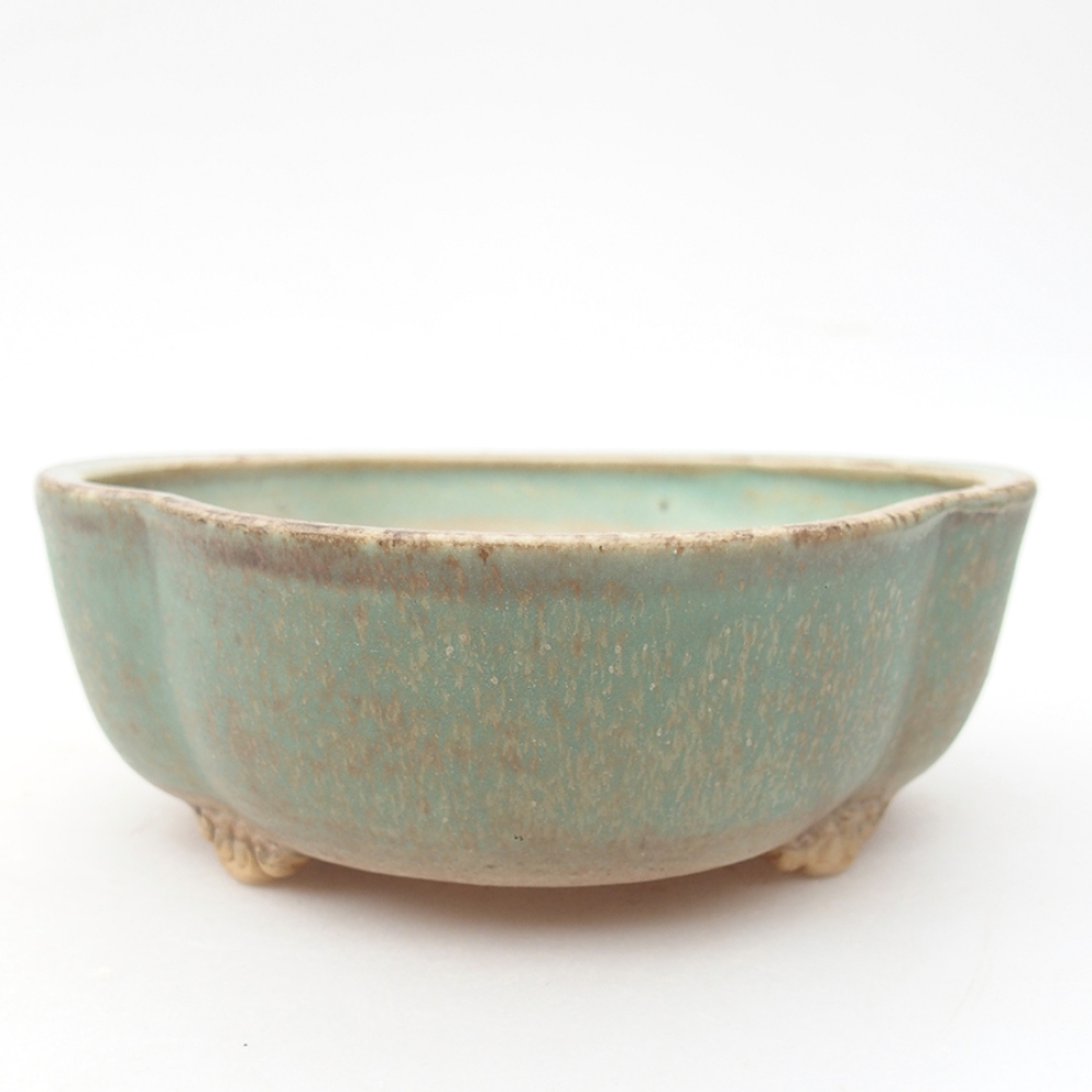 Ciotola bonsai in ceramica 13,5 x 13 x 5 cm, verde