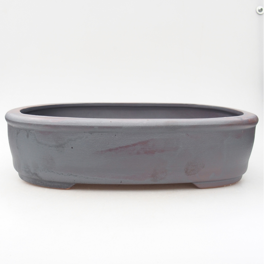 Ciotola bonsai in ceramica 32 x 25 x 8 cm, colore metallo