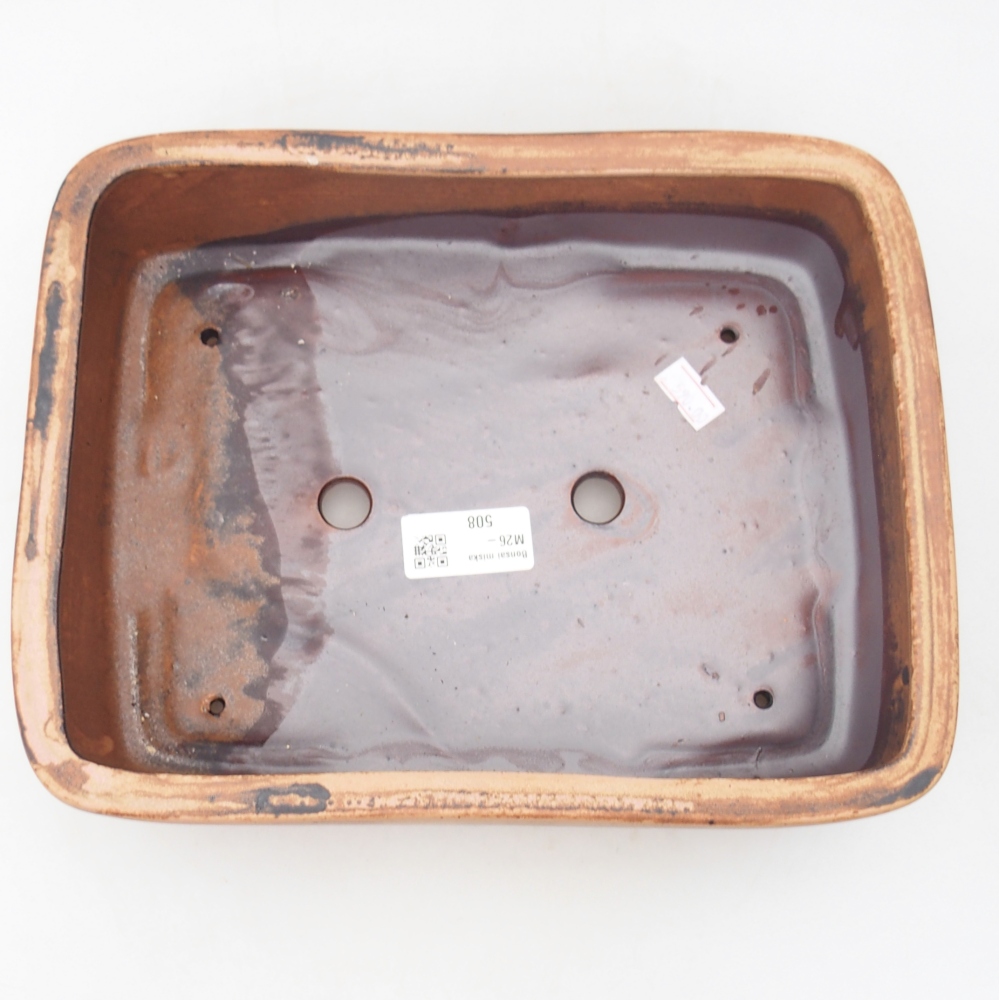 Ciotola bonsai in ceramica 26,5 x 20 x 6,5 cm, rosa