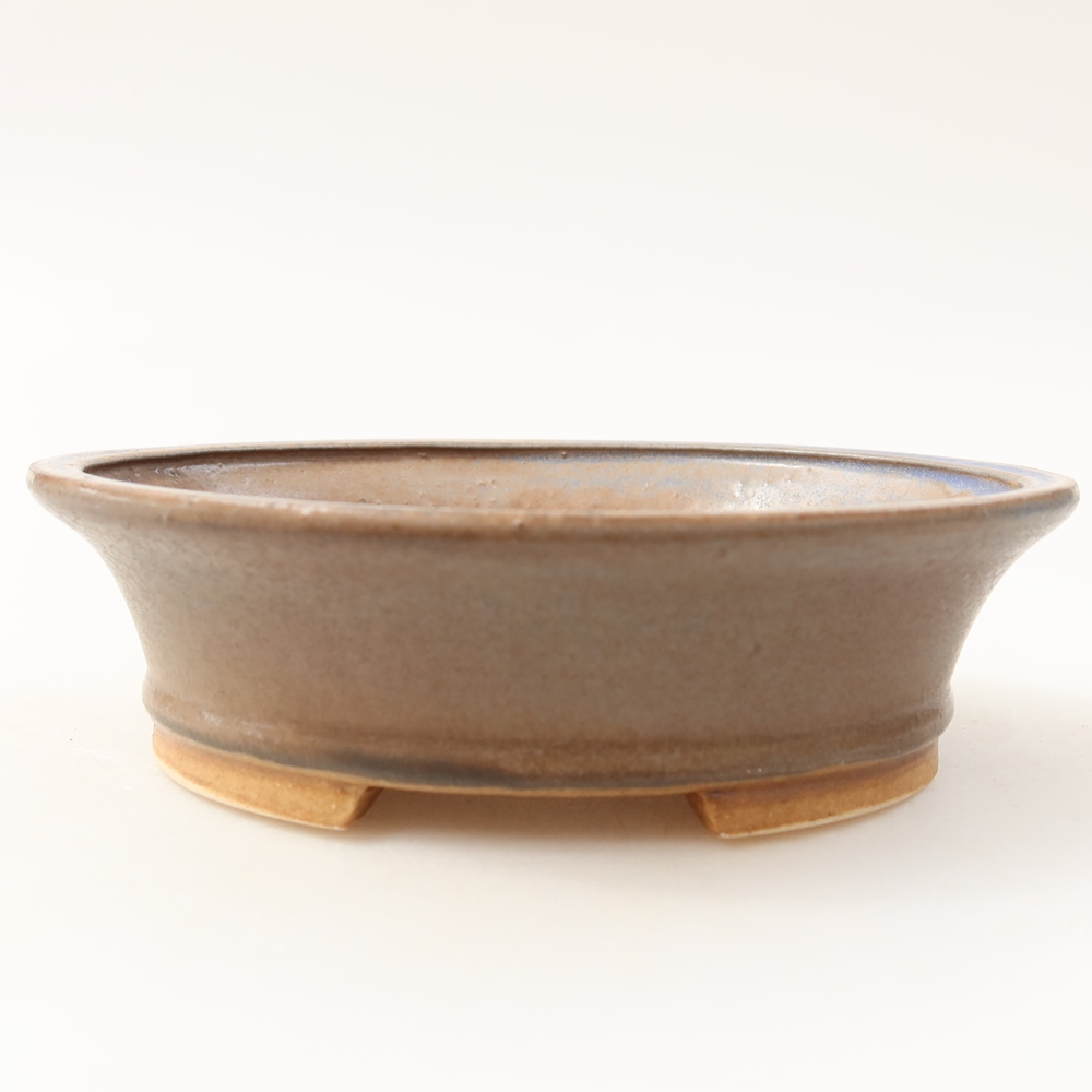Ciotola bonsai in ceramica 14,5 x 12,5 x 4 cm, colore blu