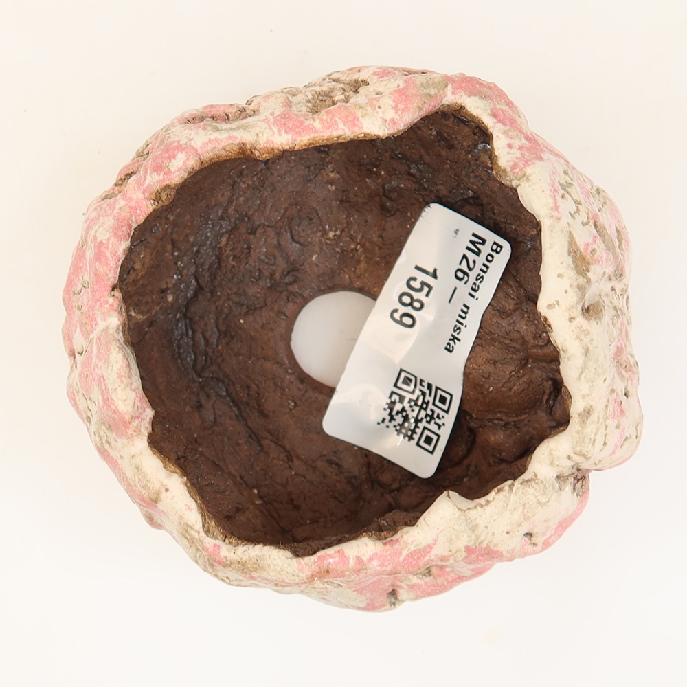 Conchiglia in ceramica  6 x 6 x 5,5 cm, colore rosa