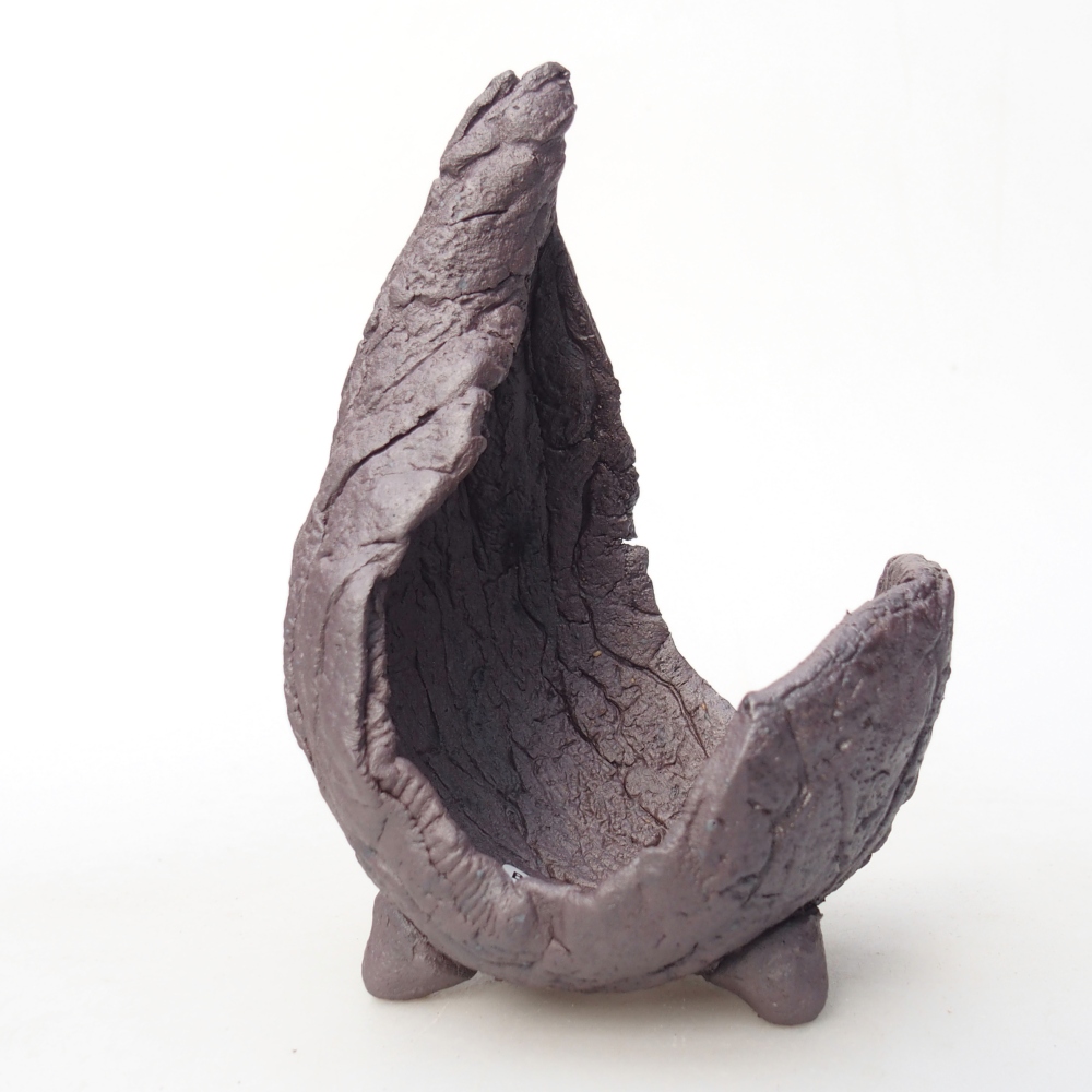 Conchiglia in ceramica 8 x 8 x 12,5 cm, colore metallizzato